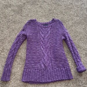 American Eagle Outfitters Purple Crewneck Women's Small Crewneck Sweater EUC